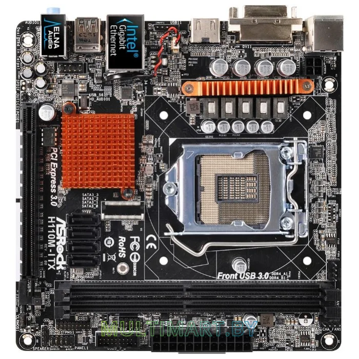 Материнская плата ASRock H110M-ITX